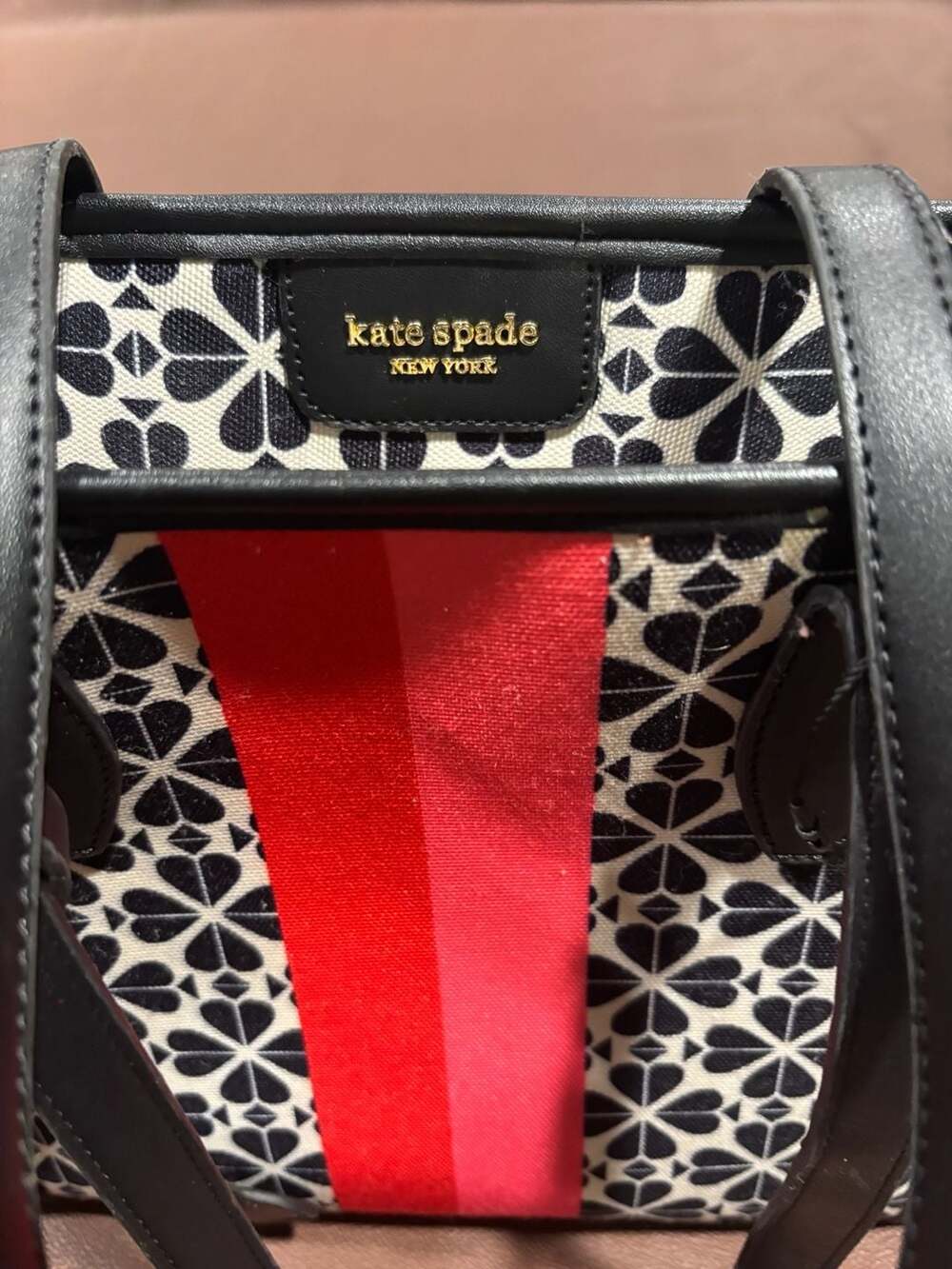Kate Spade New York Spade Flower Jacquard Stripe Small Tote Bag